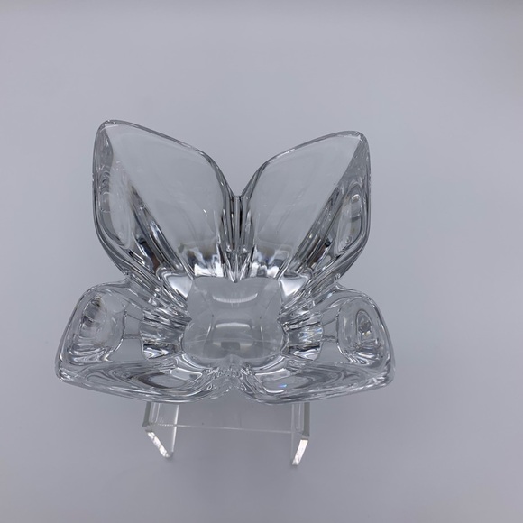 Orrefors (Signed) Crystal Lotus Design Votive/Bowl -Vintage Made in Sweden - Picture 9 of 10